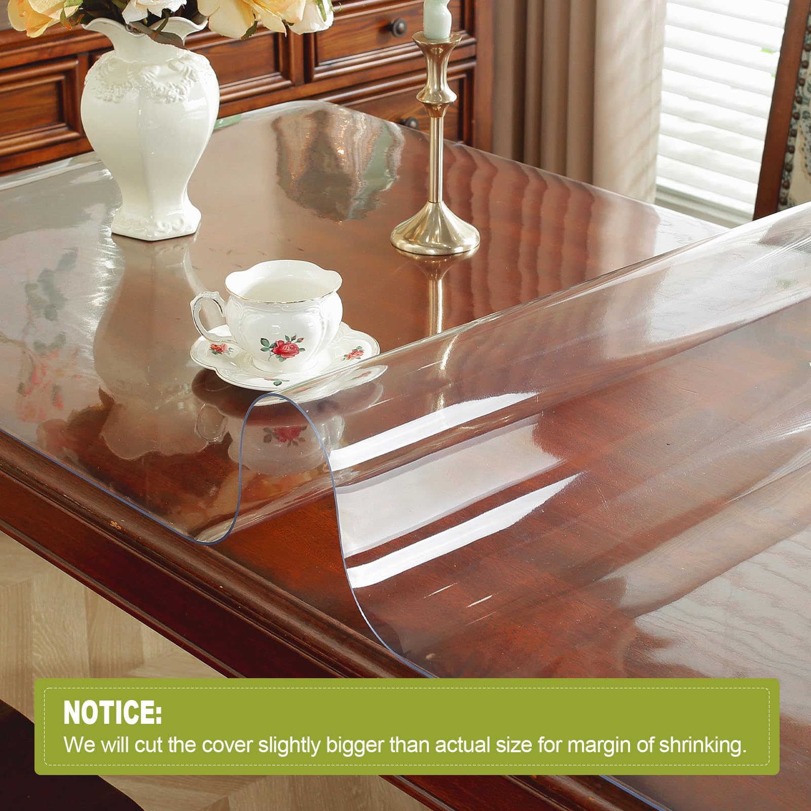 OstepDecor cut-to-fit mat customizes rectangular, square, or oval tables