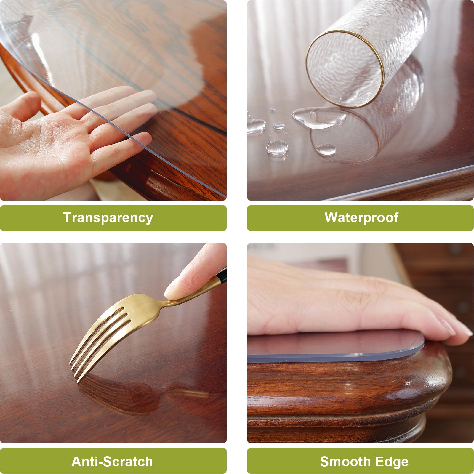 OstepDecor heat-resistant table cover guards tabletops up to 176°F