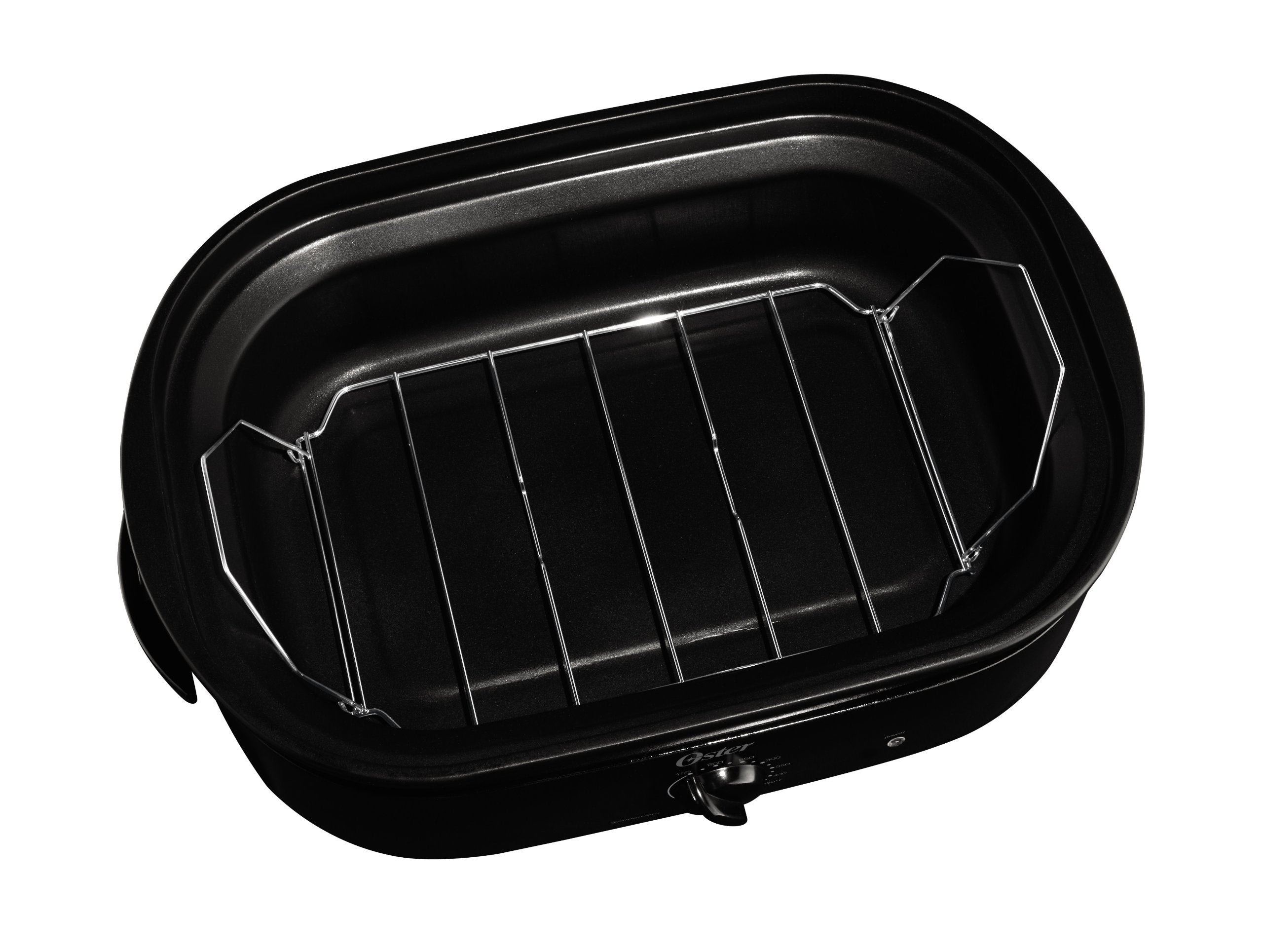 Oster CKSTRS18-BSB-W roasting rack provides stable support and even cooking.