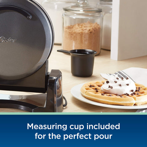 Oster easy-clean nonstick surface ready for quick cleanup after use.