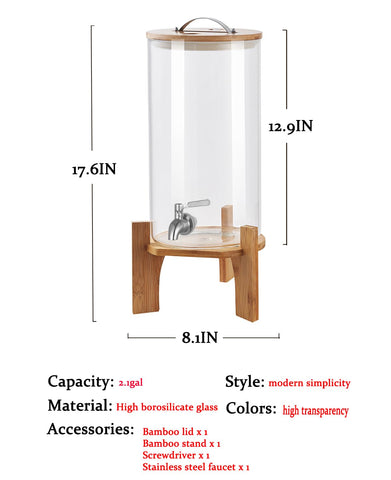 OSXDOL wooden lid with stainless handle keeps drinks clean and accessible.