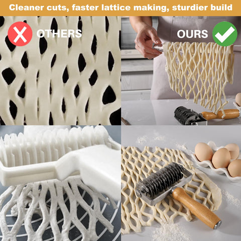 Otawe pie crust lattice cutter streamlines uniform strip creation
