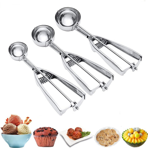 OTEHETOT ice cream scoop set with three sizes for consistent portions