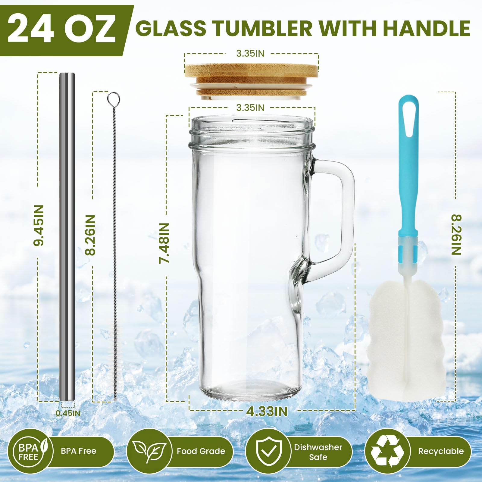 OTOB bamboo lid with leak-resistant seal for mess-free transport.