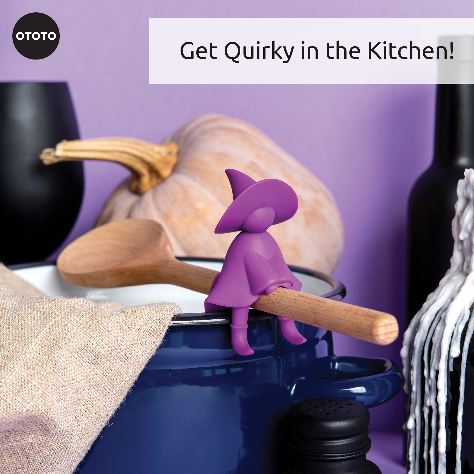 OTOTO Agatha silicone design resists heat for near-boiling tasks.