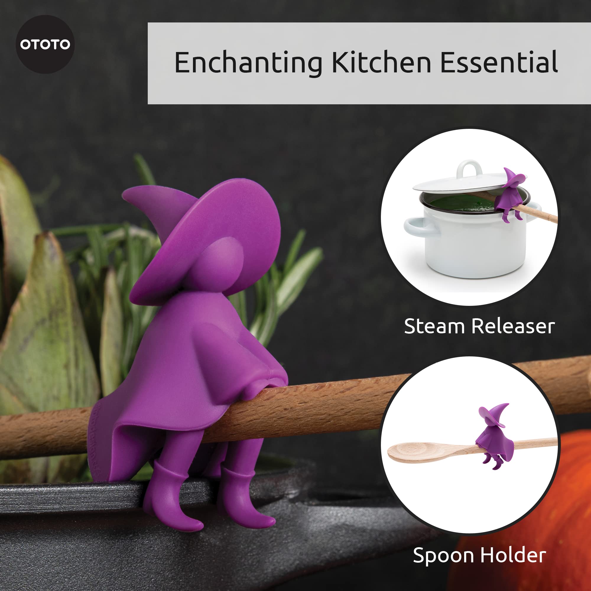OTOTO Agatha kitchen utensil rest helps keep counters clean and organized.