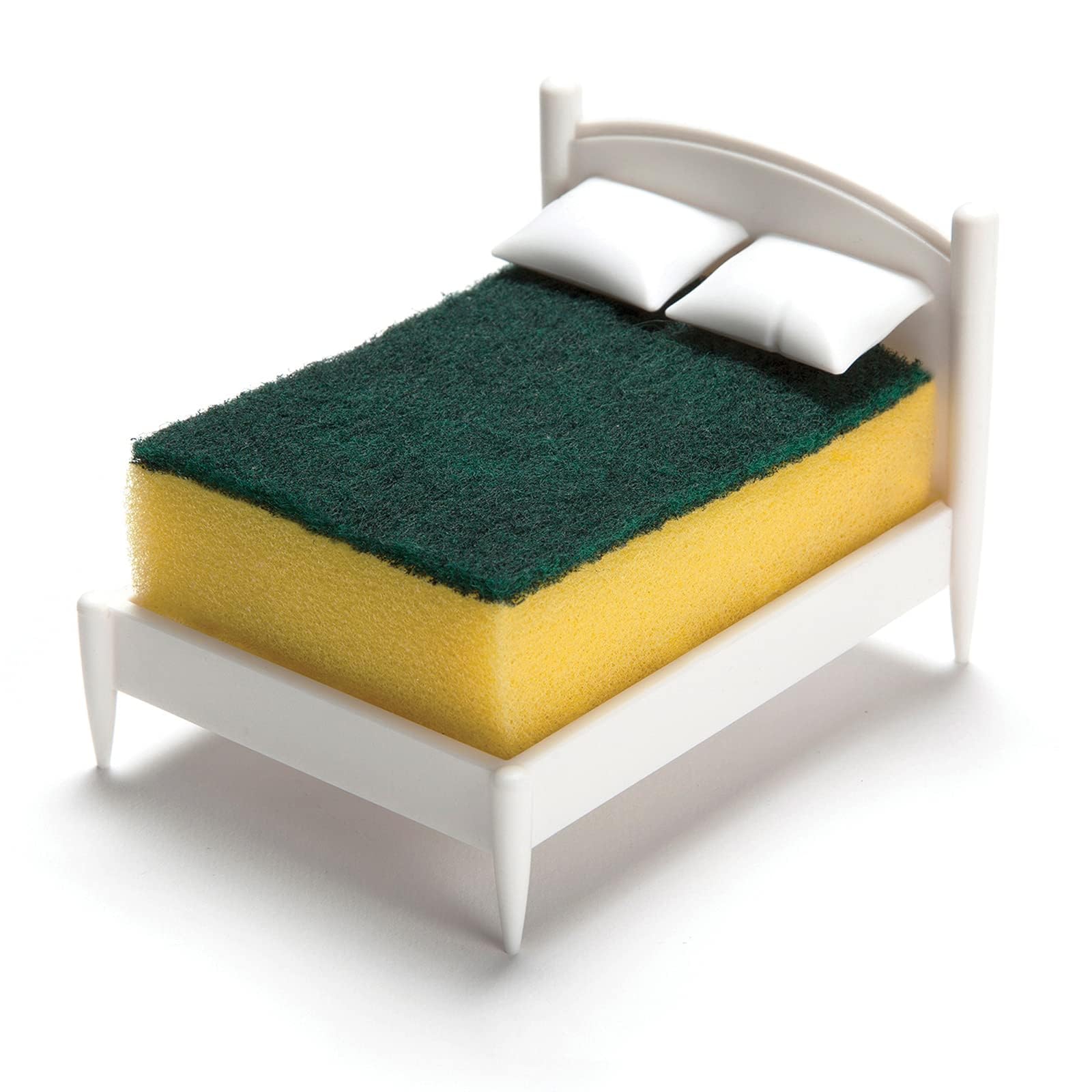 OTOTO Clean Dreams sponge holder by the sink keeps sponges dry and within reach.