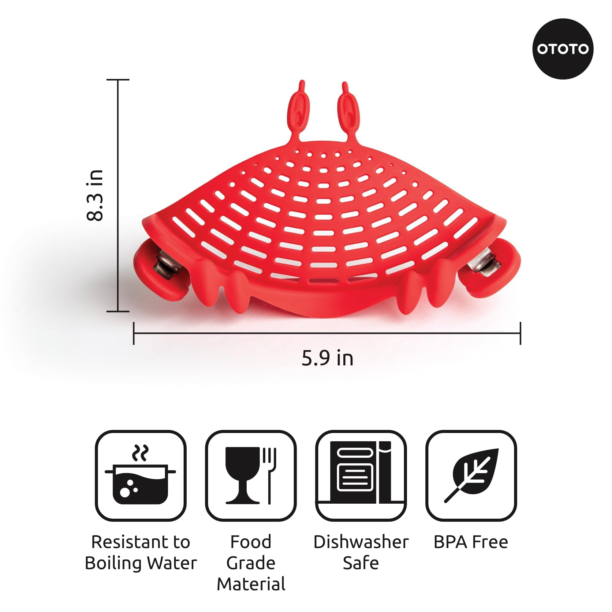 OTOTO Crabby folds flat for compact storage after use