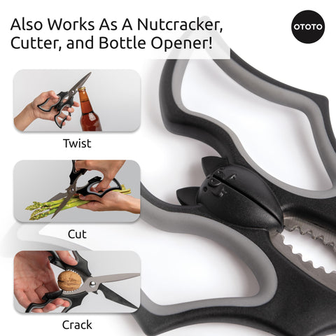 OTOTO Elizabat ergonomic grip makes slicing comfy and controlled.