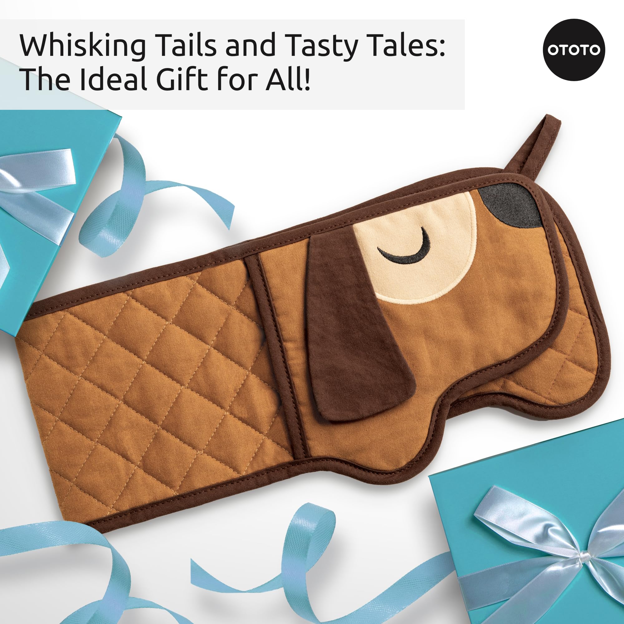 OTOTO funny dog-themed kitchen gadget mitts brighten any kitchen