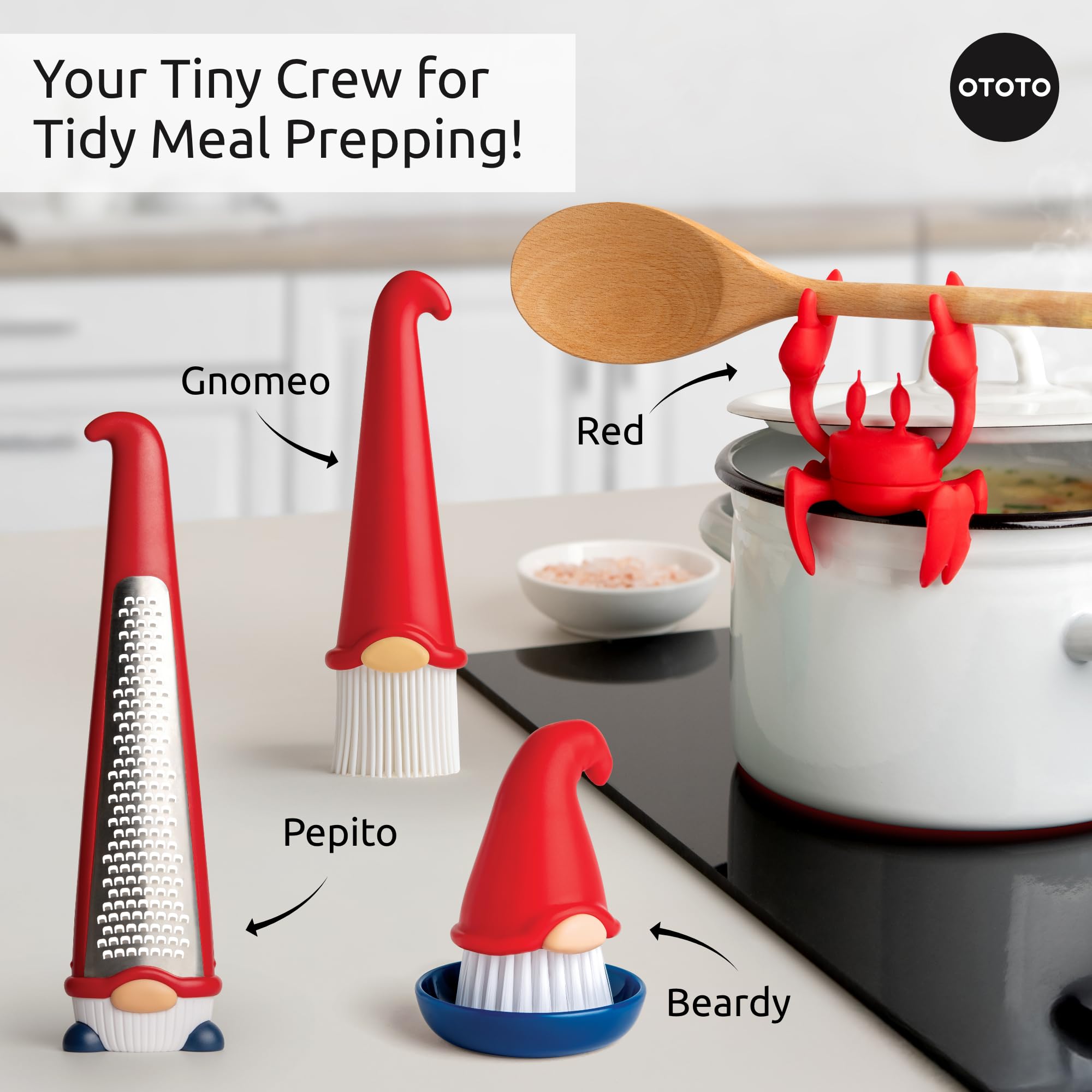 OTOTO Gnomeo ready for baking, grilling, and glaze work.