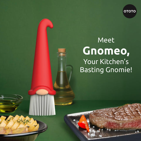 OTOTO Gnomeo silicone brush basting tips for even sauce spread.