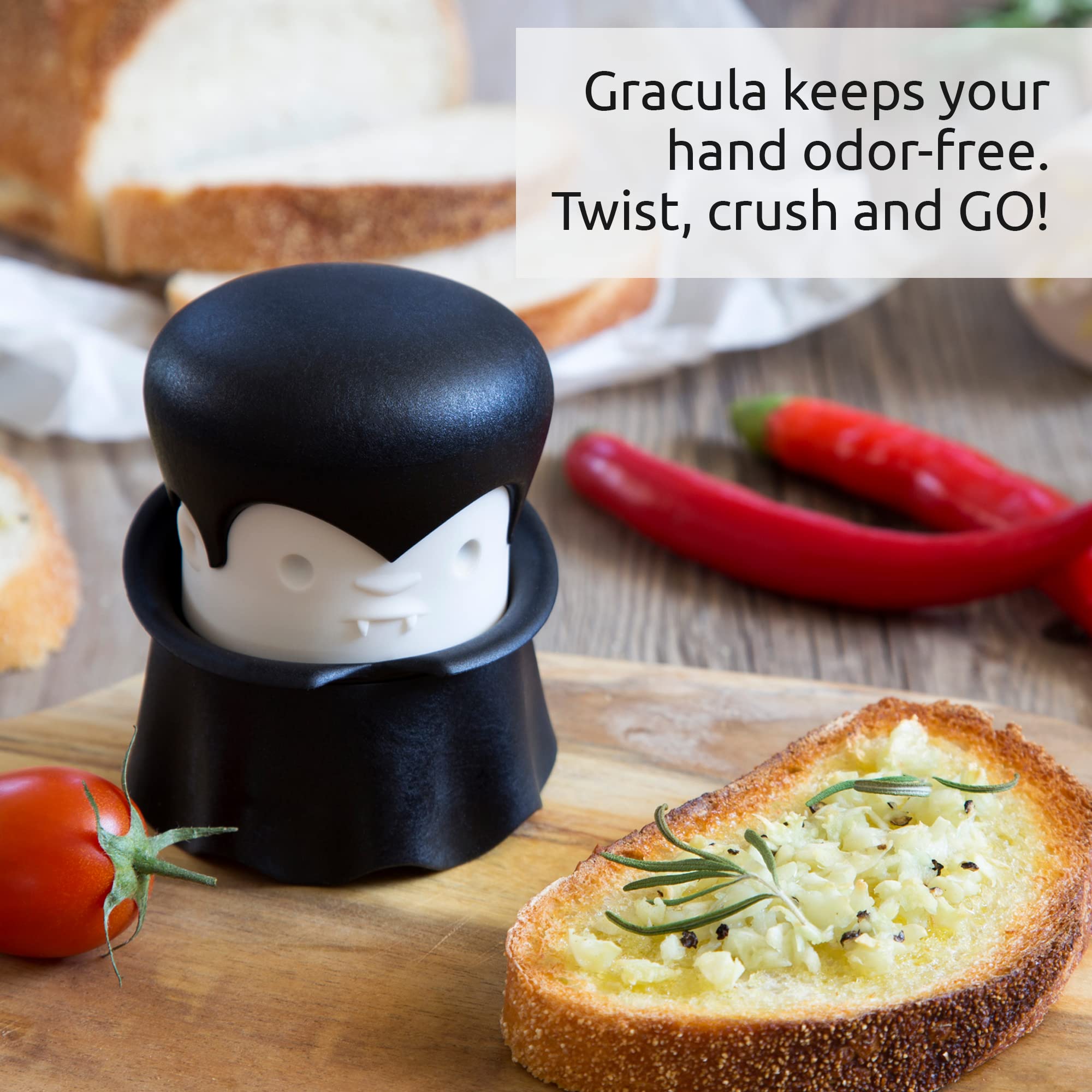 OTOTO Gracula nuts crusher handles tough nuts for toppings.