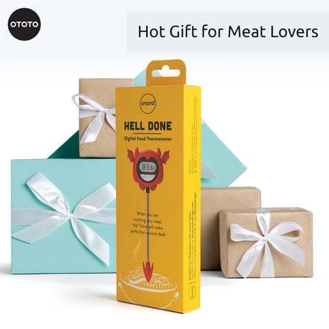 OTOTO Hell Done instant-read accuracy for fast temperature checks during cooking.
