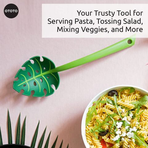 OTOTO Jungle Spoon Monstera dishwasher-safe for easy cleanup.