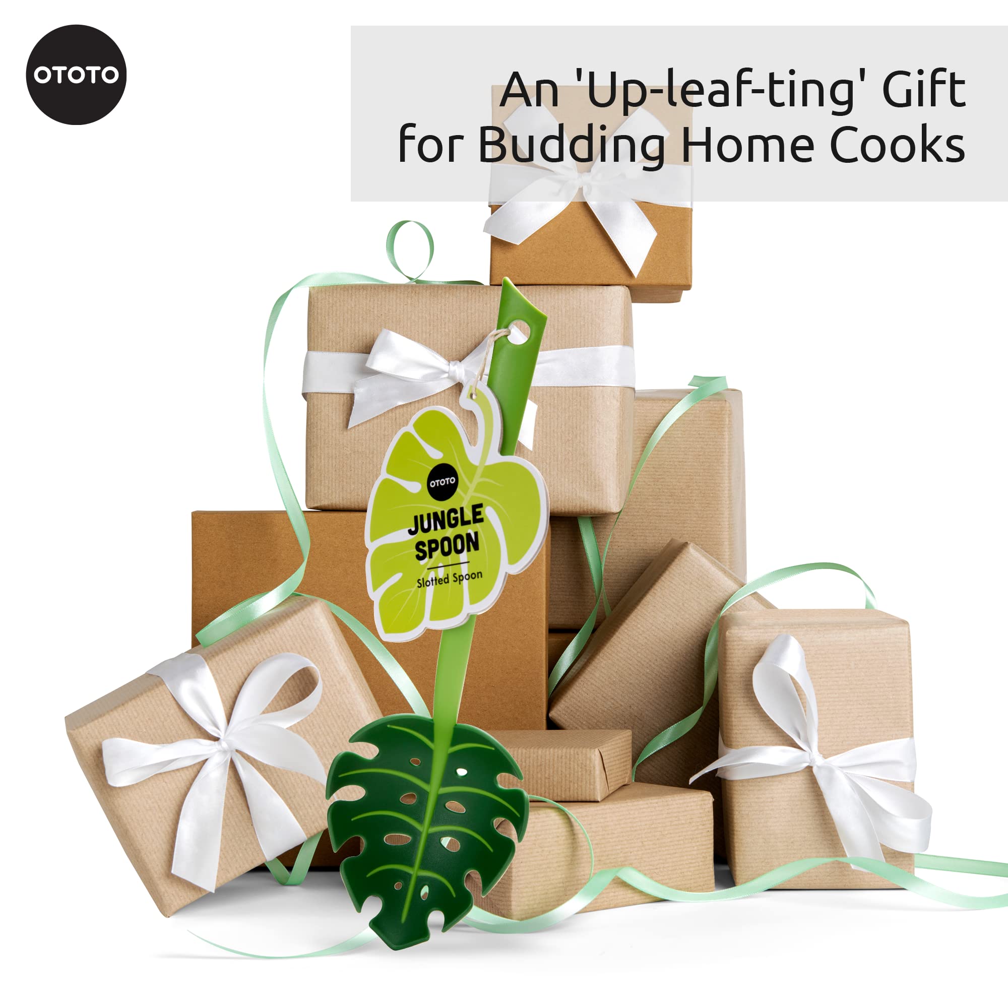 OTOTO Jungle Spoon Monstera gift-ready design inspires kitchen creativity.