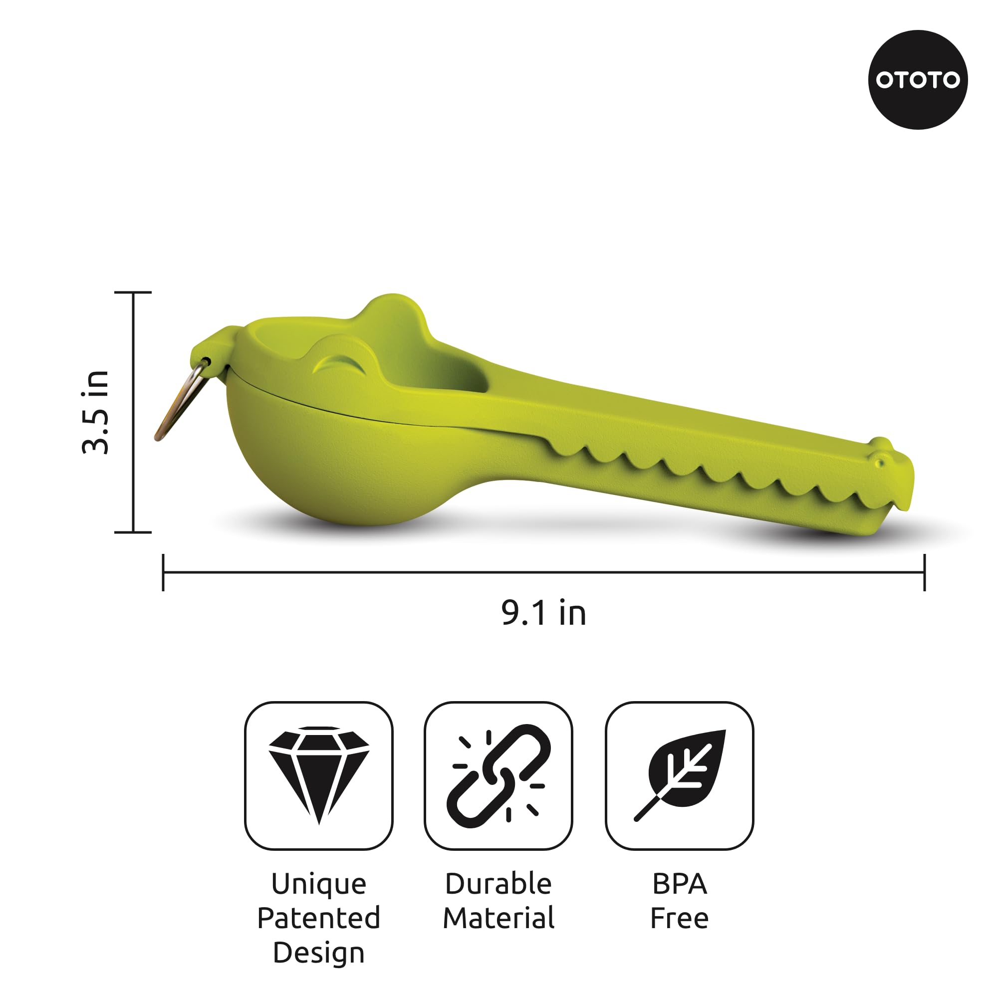 OTOTO Lemongator lime juicer compact for small citrus tasks.