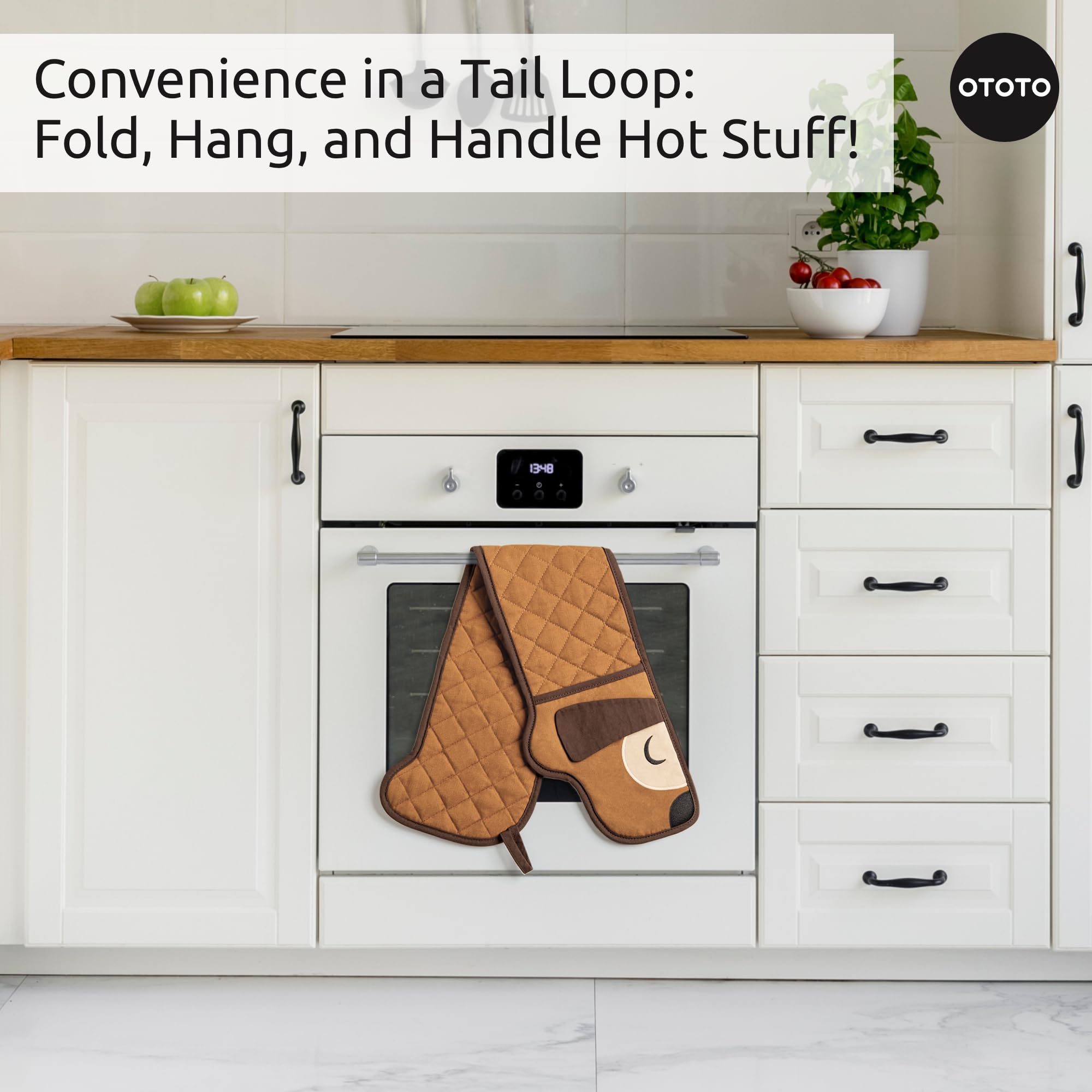 OTOTO machine-washable dachshund mitts for easy cleanup