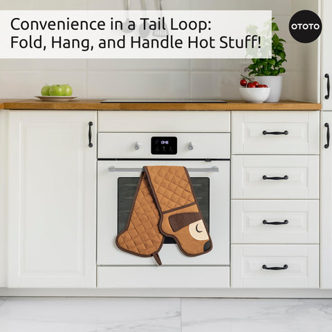 OTOTO machine-washable dachshund mitts for easy cleanup