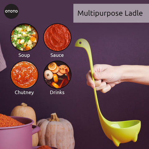 OTOTO Nessie ladle brings loch-ness charm to everyday meals.