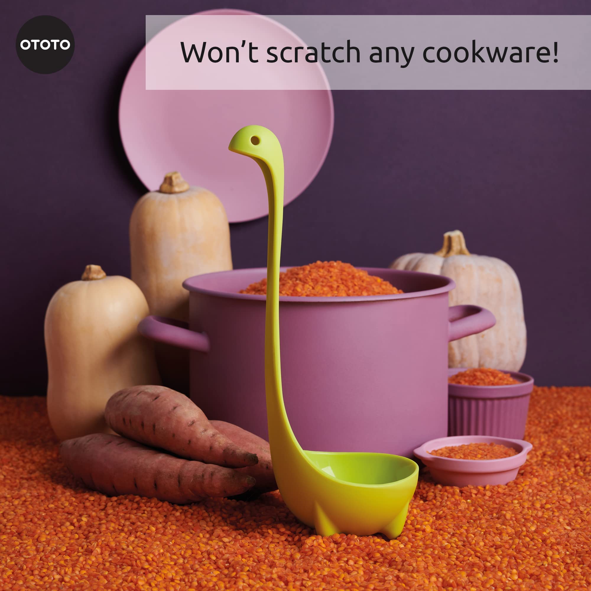 OTOTO Nessie design adds whimsy while you scoop and serve.