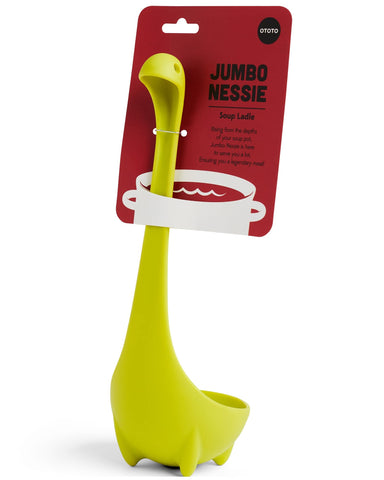 OTOTO Nessie soup ladle stands proudly, ideal for serving hearty soups.