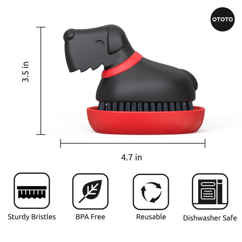 OTOTO Oscar drying area highlights quick-dry bristles after washing and storage