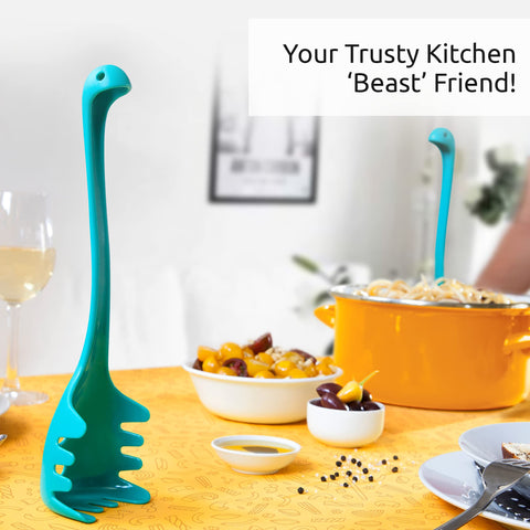 OTOTO Papa Nessie non-slip teeth hold noodles securely.