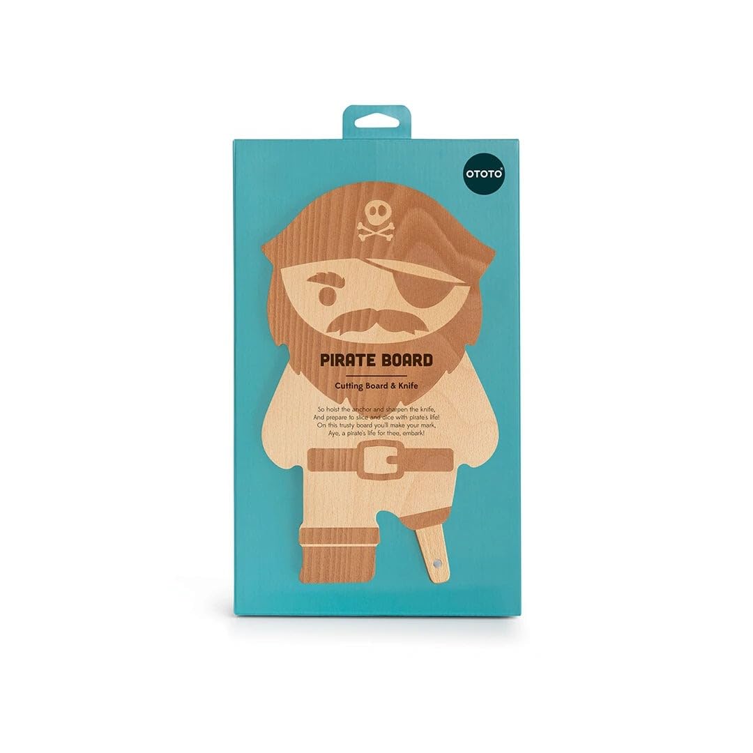 OTOTO pirate board doubles as a serving tray for snacks with nautical flair.