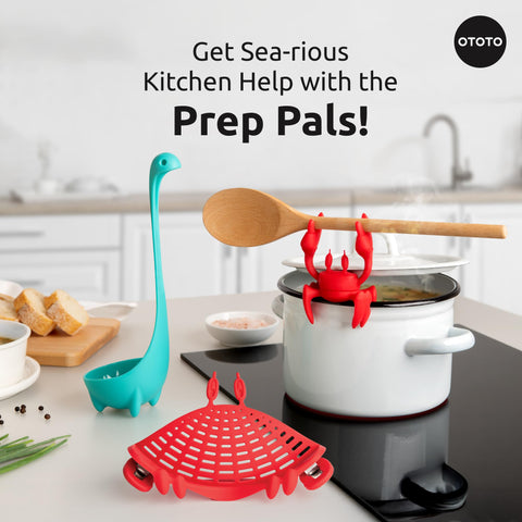 OTOTO Nessie soup ladle scoops hot broth with a comfortable grip.
