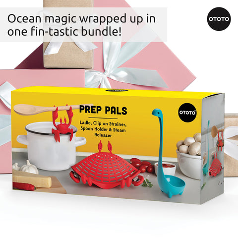 OTOTO Ocean-inspired Prep Pals display adds color to the kitchen.