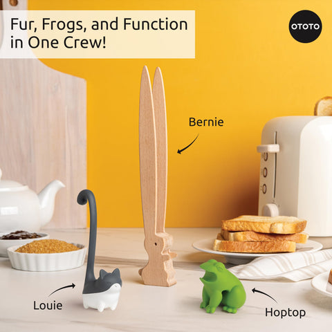 OTOTO Prep Pals trio shown together as a cheerful stove-top collection.