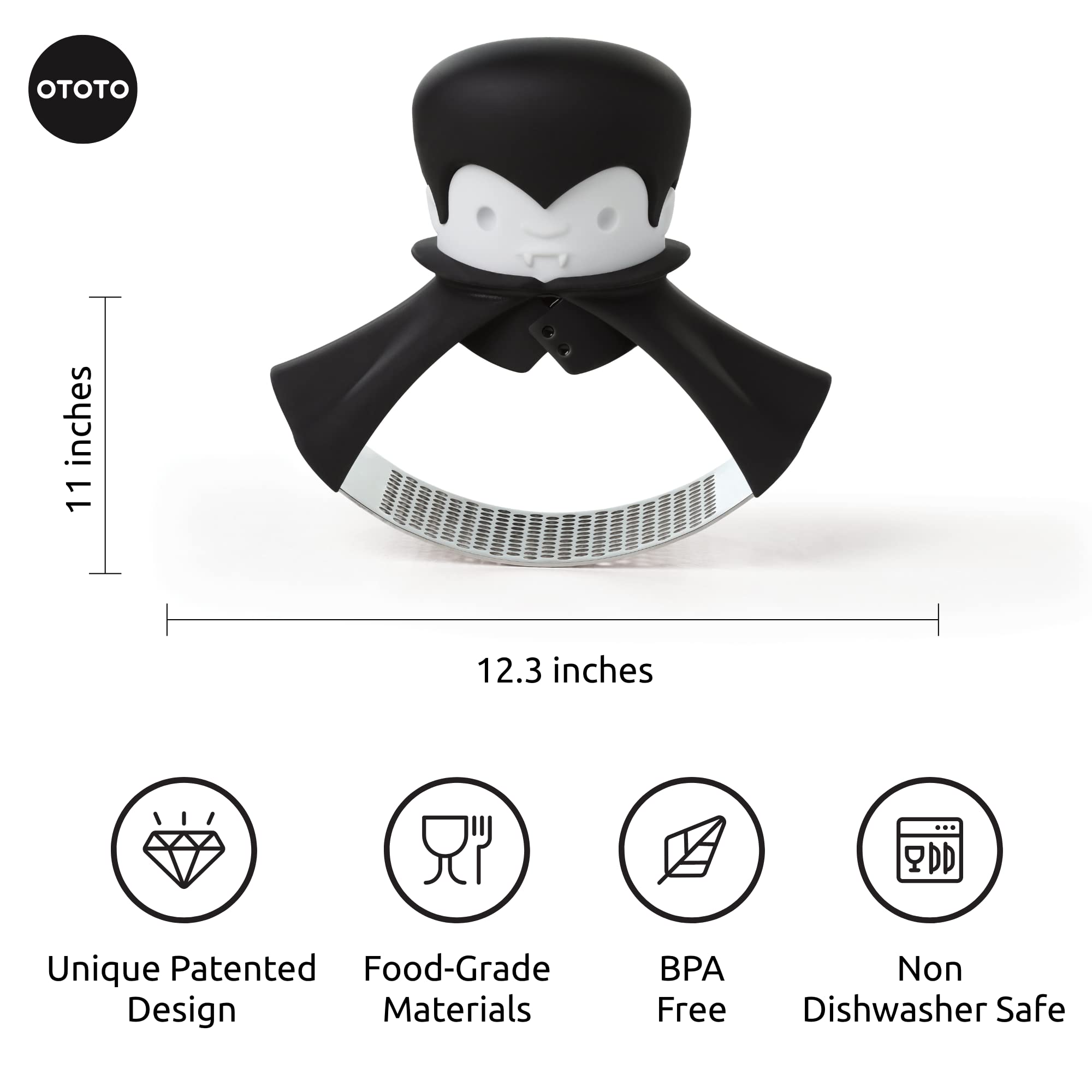 OTOTO Rockula vampire design adds playful style to cooking.