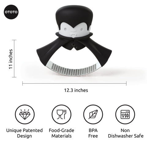 OTOTO Rockula vampire design adds playful style to cooking.
