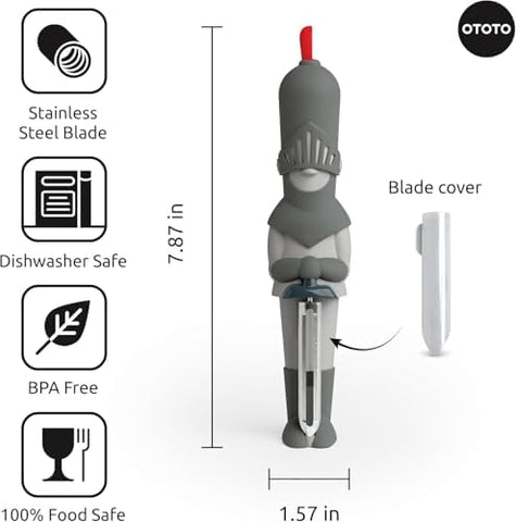 OTOTO Sir Peels A-Lot stainless steel is dishwasher-safe for easy cleanup
