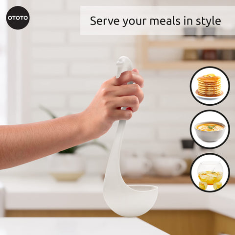 OTOTO Swanky Swan dishwasher-safe design makes cleanup simple.