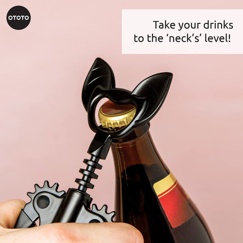 OTOTO Vino Spooky Bat adds playful flair to any kitchen or bar.