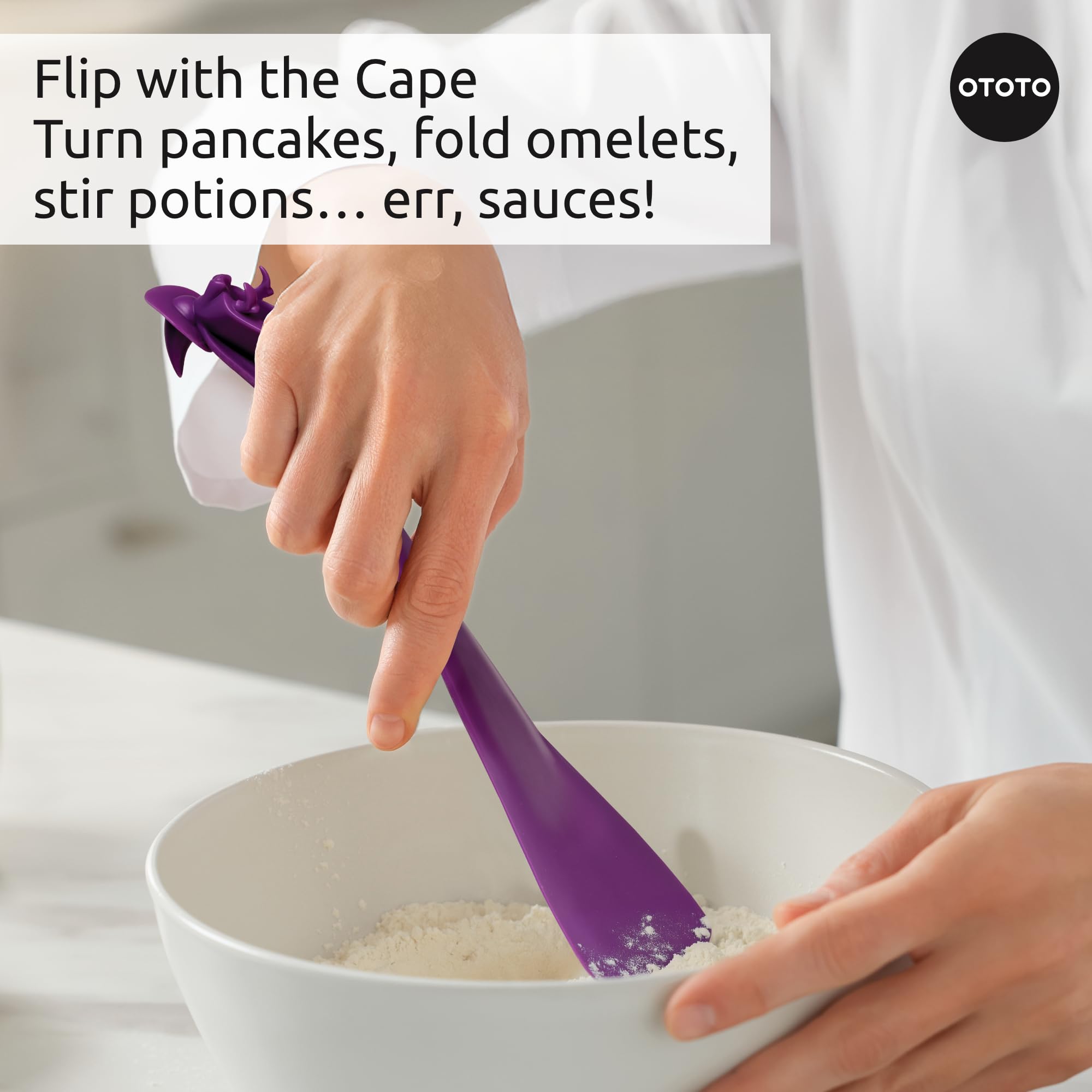 OTOTO Witchin silicone tool withstands high heat for cooking.