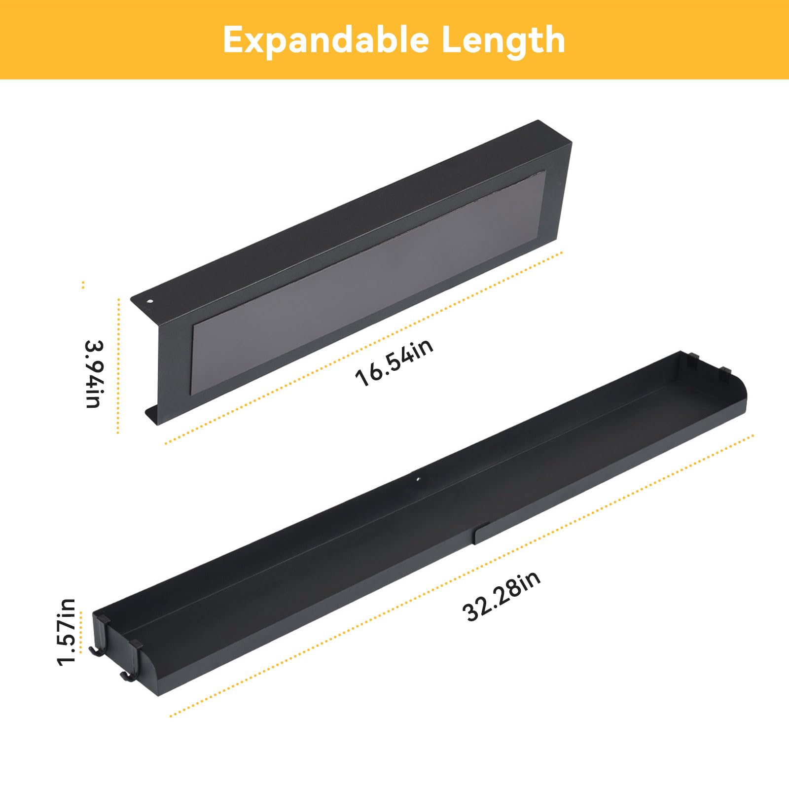 OTraki extendable-length stove top shelf adjusts to fit your stove.