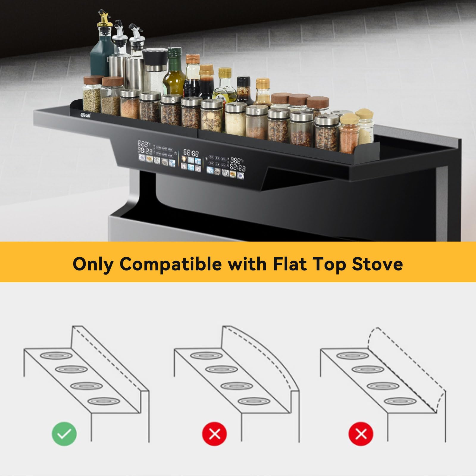 OTraki detachable design enables easy cleaning of the shelf.