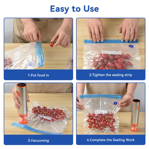 OTraki reusable vacuum bags set keeps meats and veggies fresh