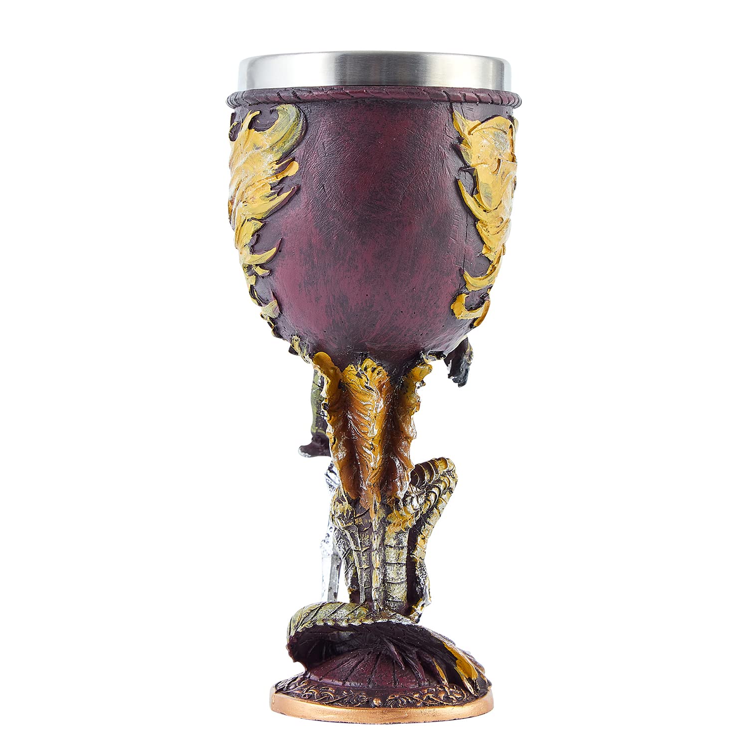 Ottalent yellow flame dragon resin exterior highlighting fantasy appeal and durable construction