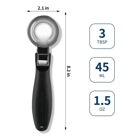 OTVAFAVA ergonomic soft grip handle for comfortable scooping