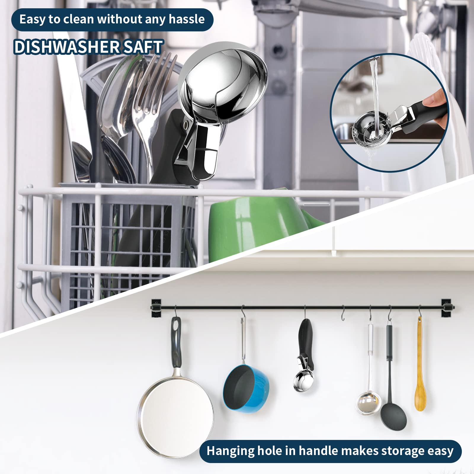 OTVAFAVA non-stick scoop head for easy release