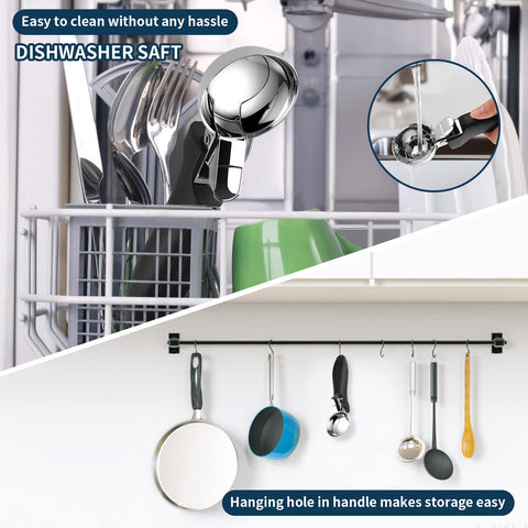 OTVAFAVA non-stick scoop head for easy release