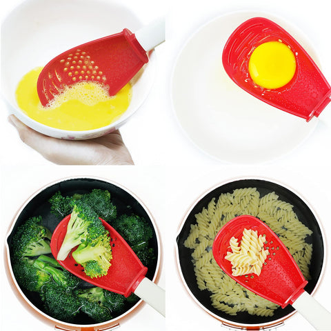 Ouboda 6-in-1 spoon egg separator in action for quick prep