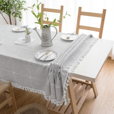 Oubonun tablecloth tassels detail highlighting elegant finish