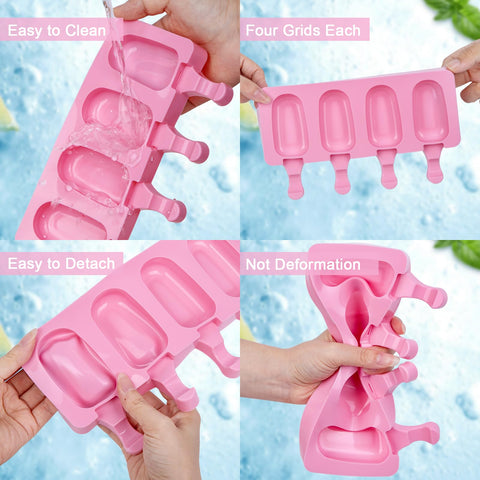 Ouddy Life pink cakesicle mold for fruit, yogurt, and dessert ideas
