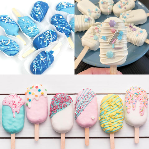 Ouddy Life oval cakesicle ideas using fruit yogurt
