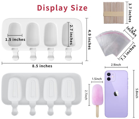 Ouddy Life flexible silicone molds for oven or freezer use